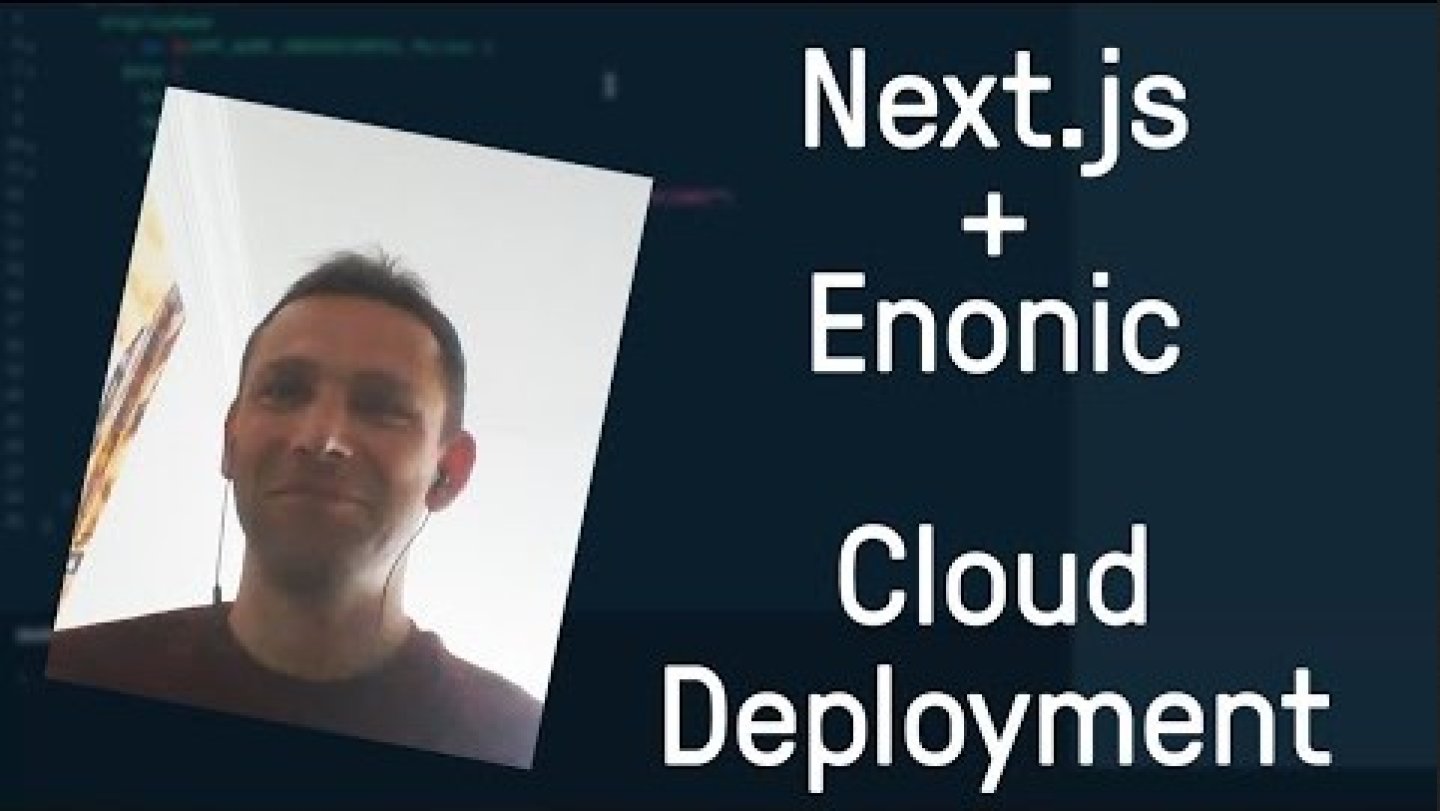 Next.js + Enonic – Cloud Deployment Demo