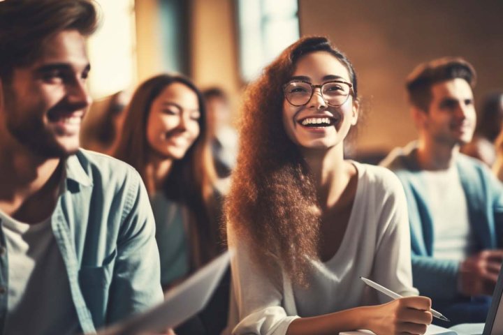 Class Happy Students