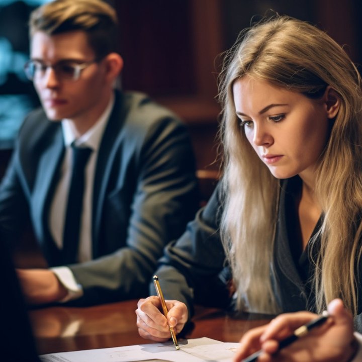 Woman Lawyer Law Courtroom