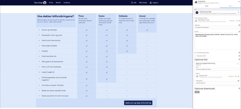 Product Group Table part