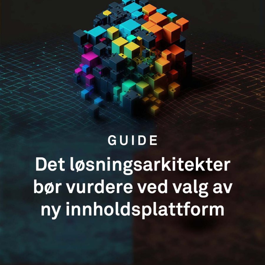 Guide Løsningsarkitekt Innholdsplattform CTA Mobil Plakat