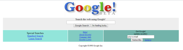 Google i 1998.