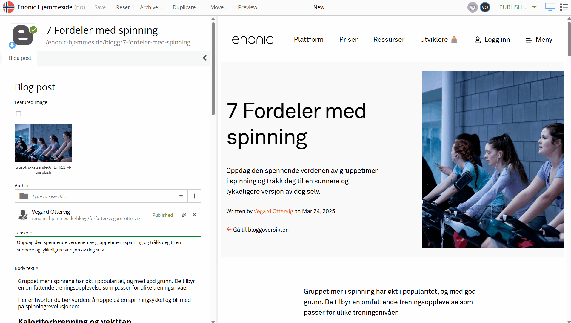 Enonic AI Translator Nynorsk