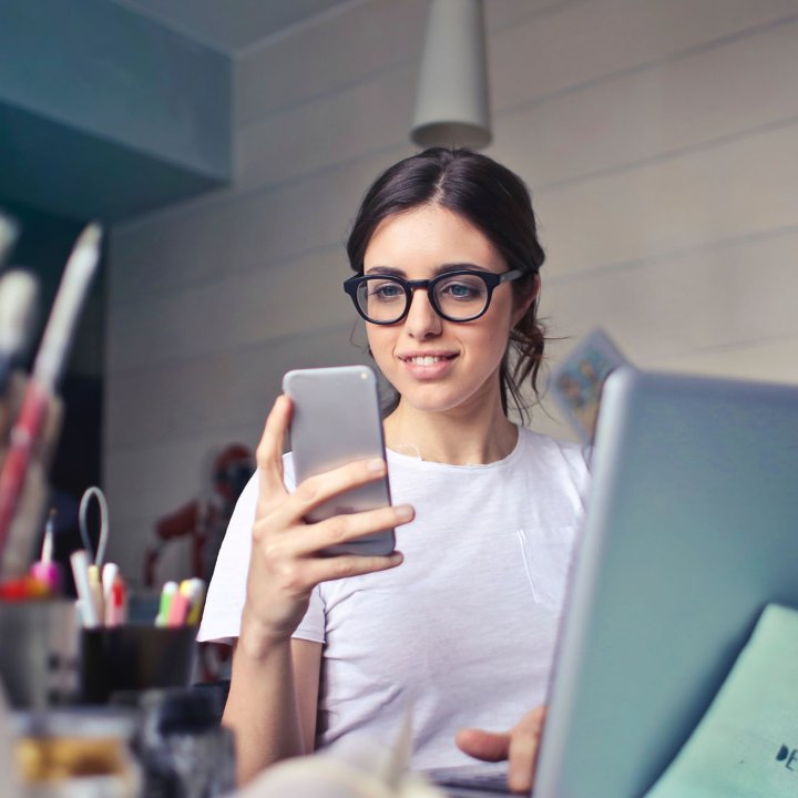 woman-pc-phone-enonic-content-studio