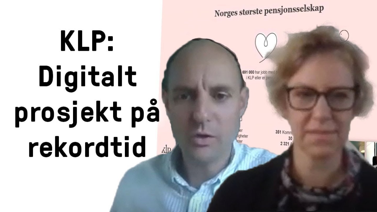 KLP - digital prosjekt på rekordtid