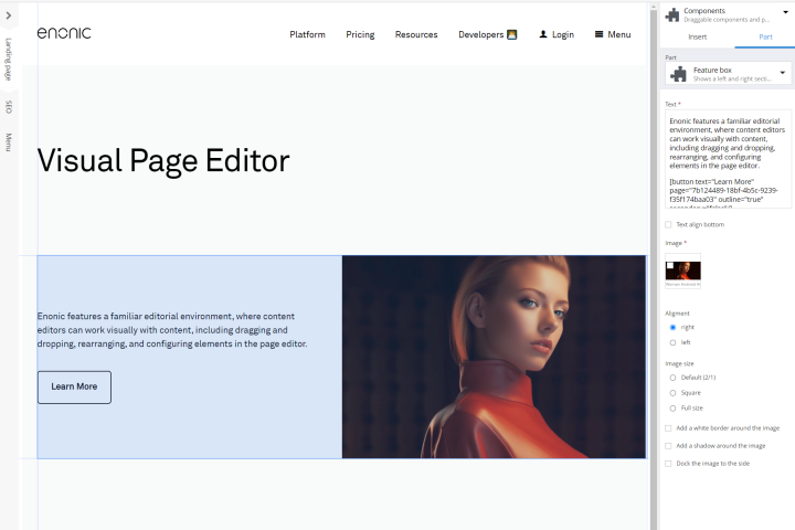 Visual Page Editing