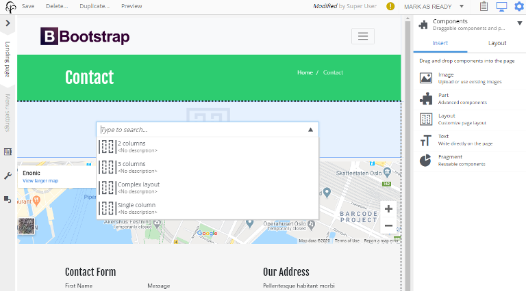 spec-sheet-landing-page-editor