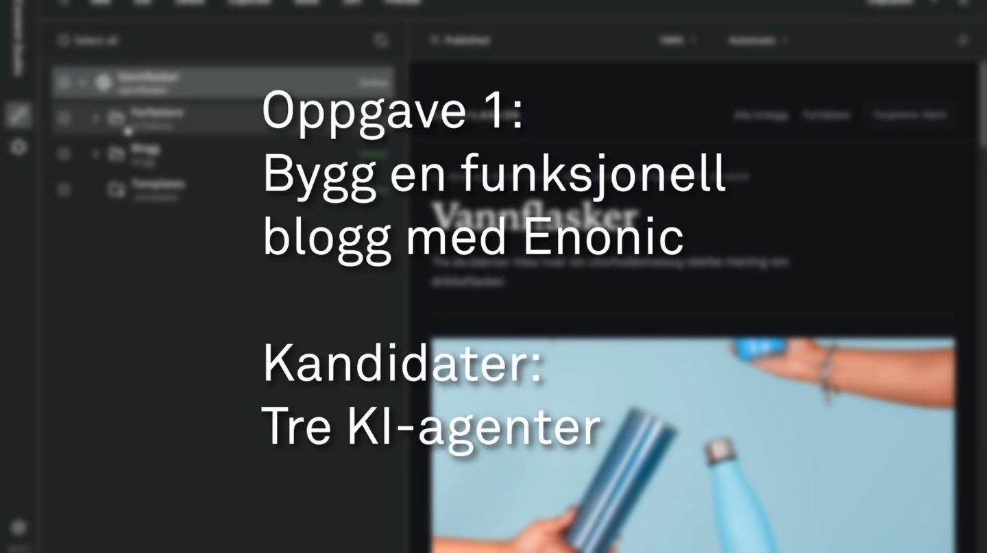 Tre KI-agenter, én blogg