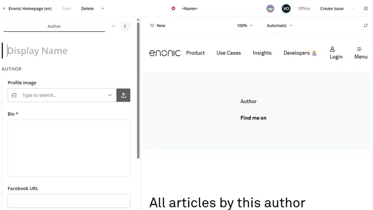 headless cms unique schema system