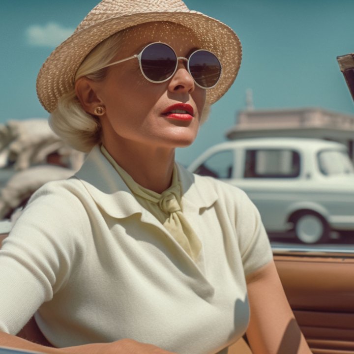 Woman Car Riviera Editorial Director AI