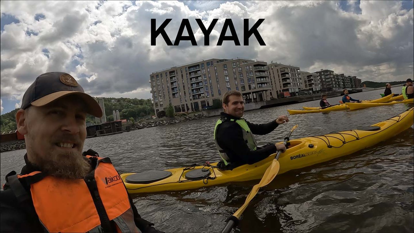 Enonic Tries Kayaking (and Sauna!)