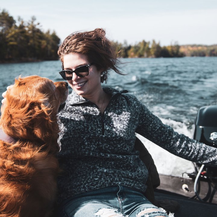 woman-dog-boat-customer-journey