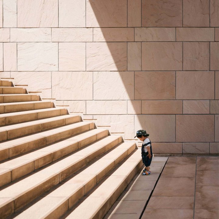 Boy Stairs Challenge