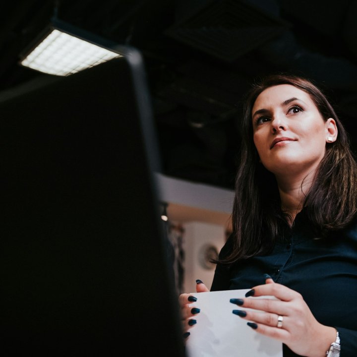 Woman Office Laptop
