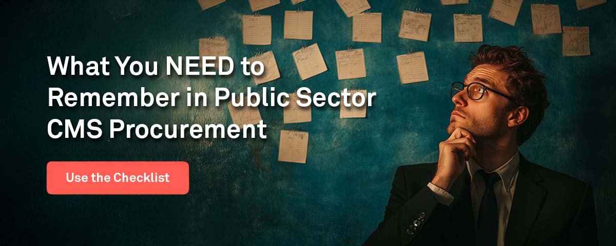 Checklist Public Sector CMS Procurement