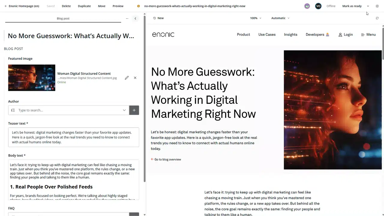 Content Studio Issues Management