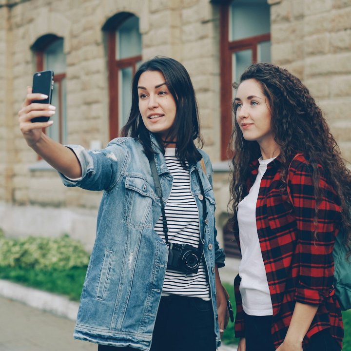 Students Women Phone