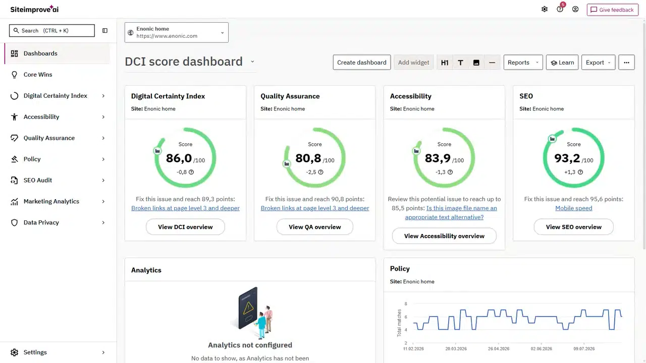 Siteimprove Connection